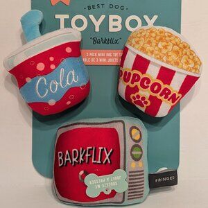 Fringe Studio - Barkflix 3 Piece Squeaky Toy Set - Small Dogs